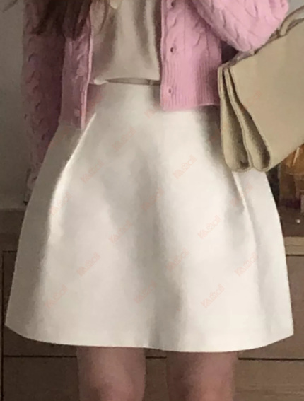 white skirt
